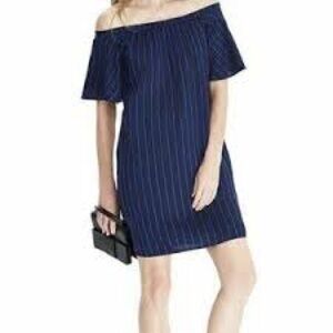Banana Republic Navy Striped Mini Dress